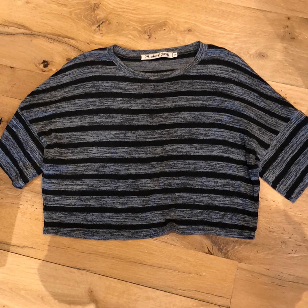 Michale stars cropped tee shirt OS